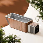 Icetubs IceBath cold plunge in a styled setting with cooling engine