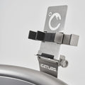Icetubs phone holder mounted on the rim of a plunge