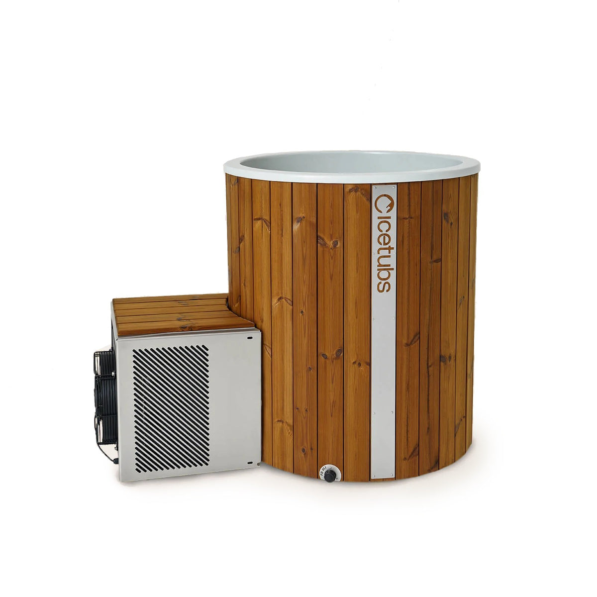 Icetubs IceBarrel XL Thermowood cold plunge with cooling engine