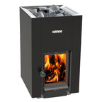 Harvia Linear 22 GreenFlame 15.7kW wood-burning sauna stove