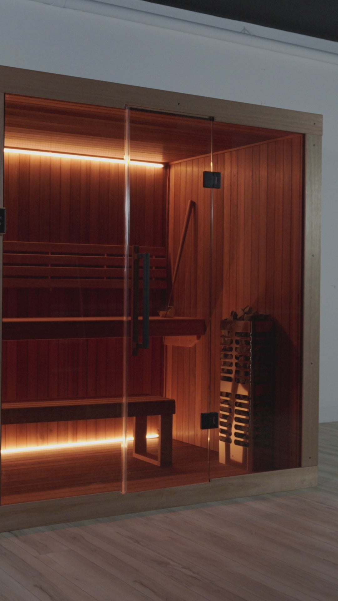 Product video of the Dundalk Leisurecraft Element Studio 4 Person Traditional Indoor Sauna