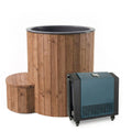 SaunaLife S1C Soak Series 1-person cold plunge package, natural finish, photo 1