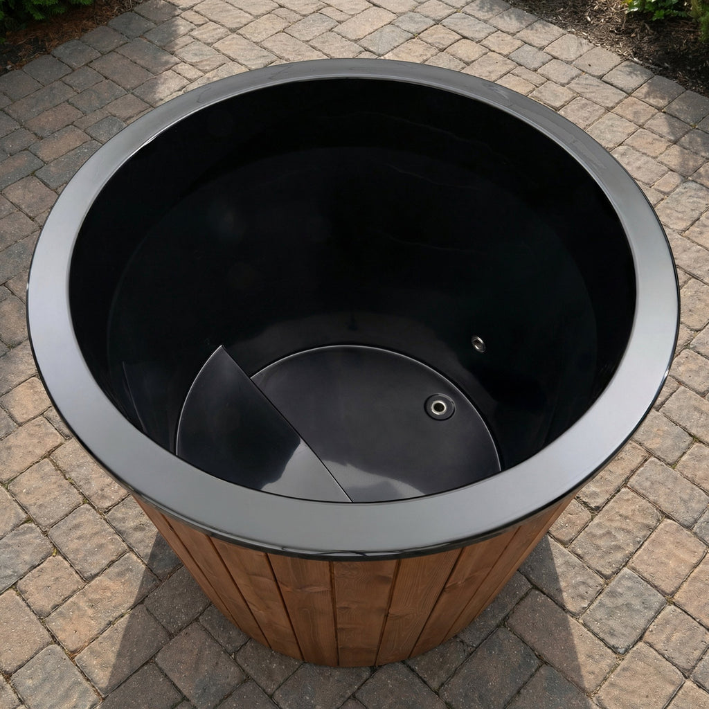 SaunaLife S1C Soak Series 1-person cold plunge package, natural finish, photo 4