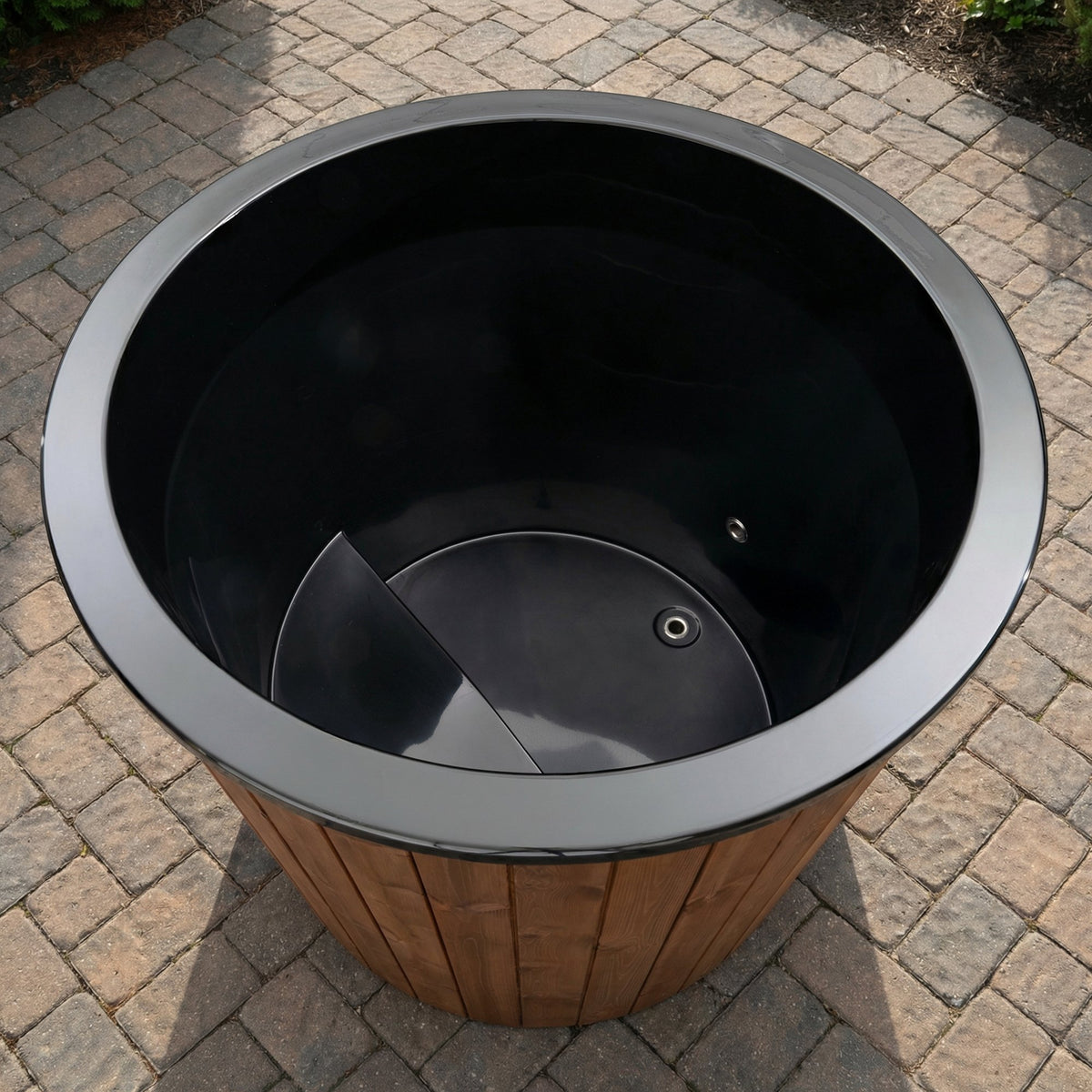 SaunaLife S1C Soak Series 1-person cold plunge package, natural finish, photo 4