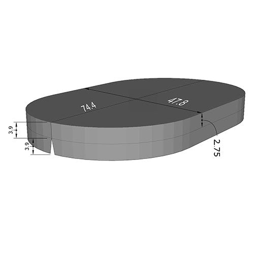 SaunaLife S2 cover dimensions diagram