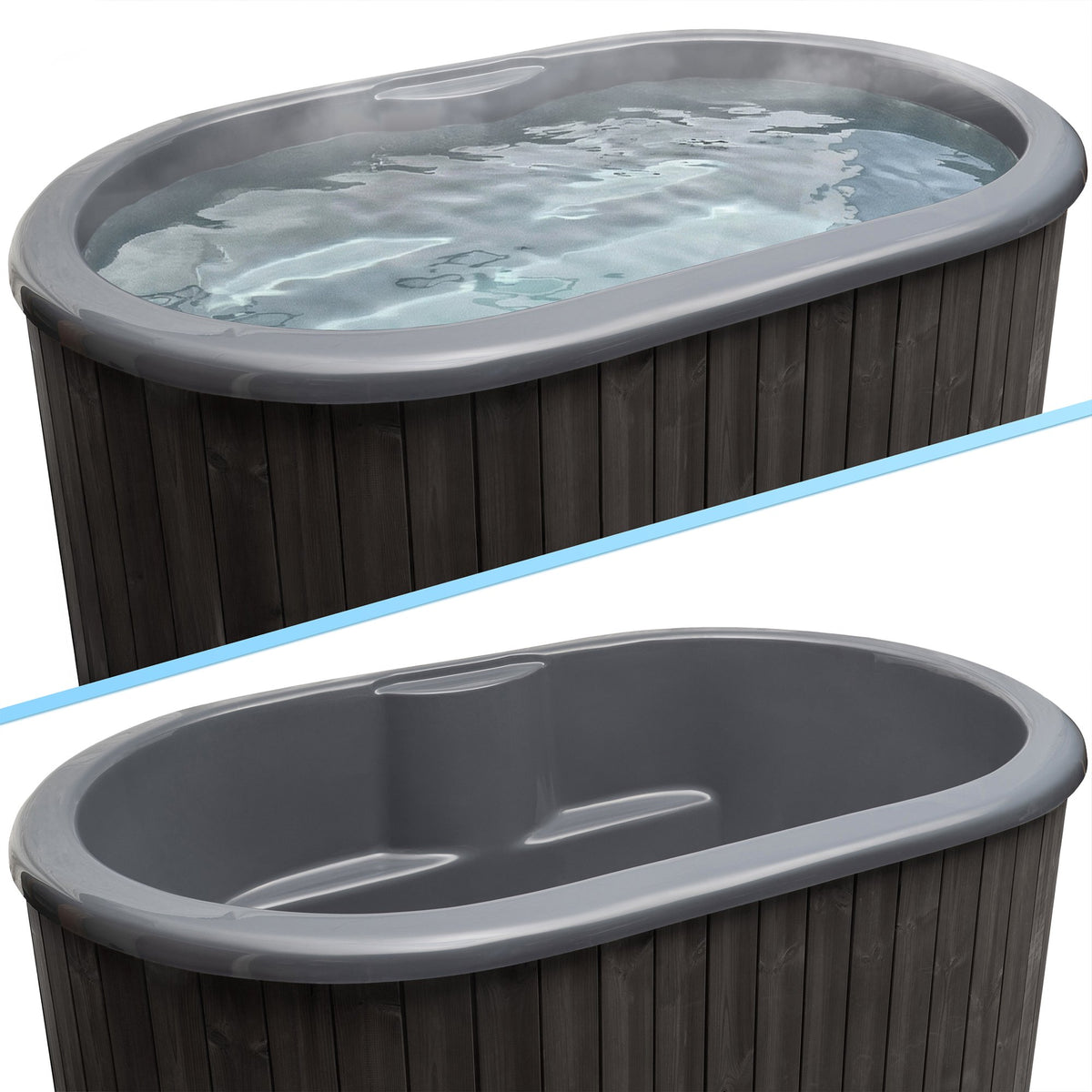 SaunaLife S2C Soak Series 2-person cold plunge package, black finish, photo 6