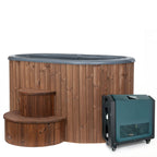 SaunaLife S2C Soak Series 2-person cold plunge package, natural finish, photo 1