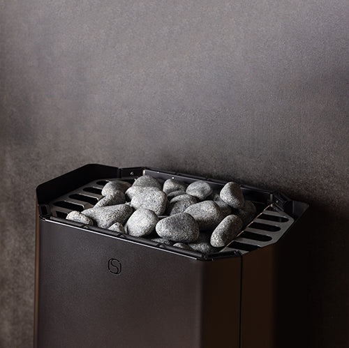Top and side of the Saunum Air Perfect 7 7kW sauna heater