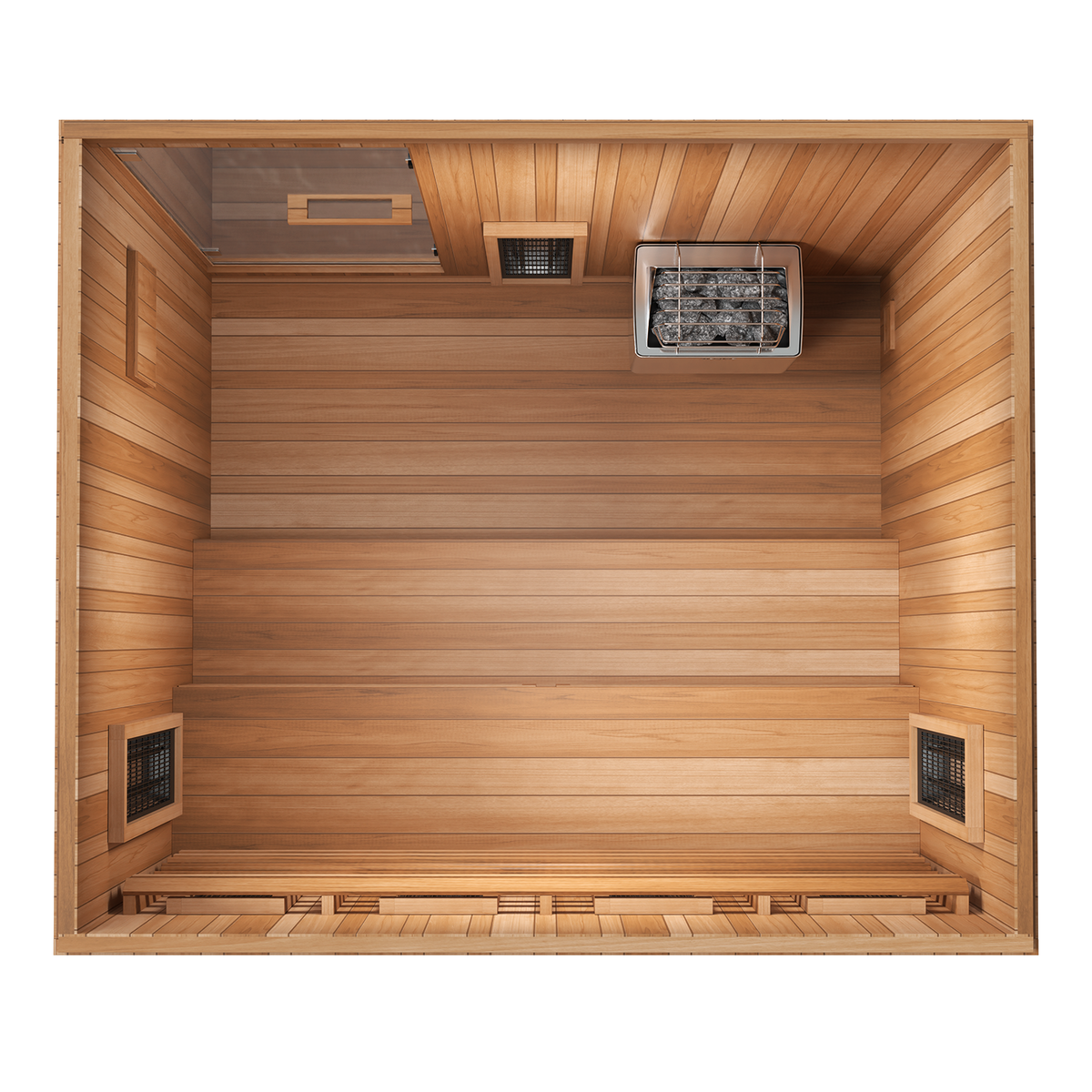 Finnmark Trinity hybrid sauna top view